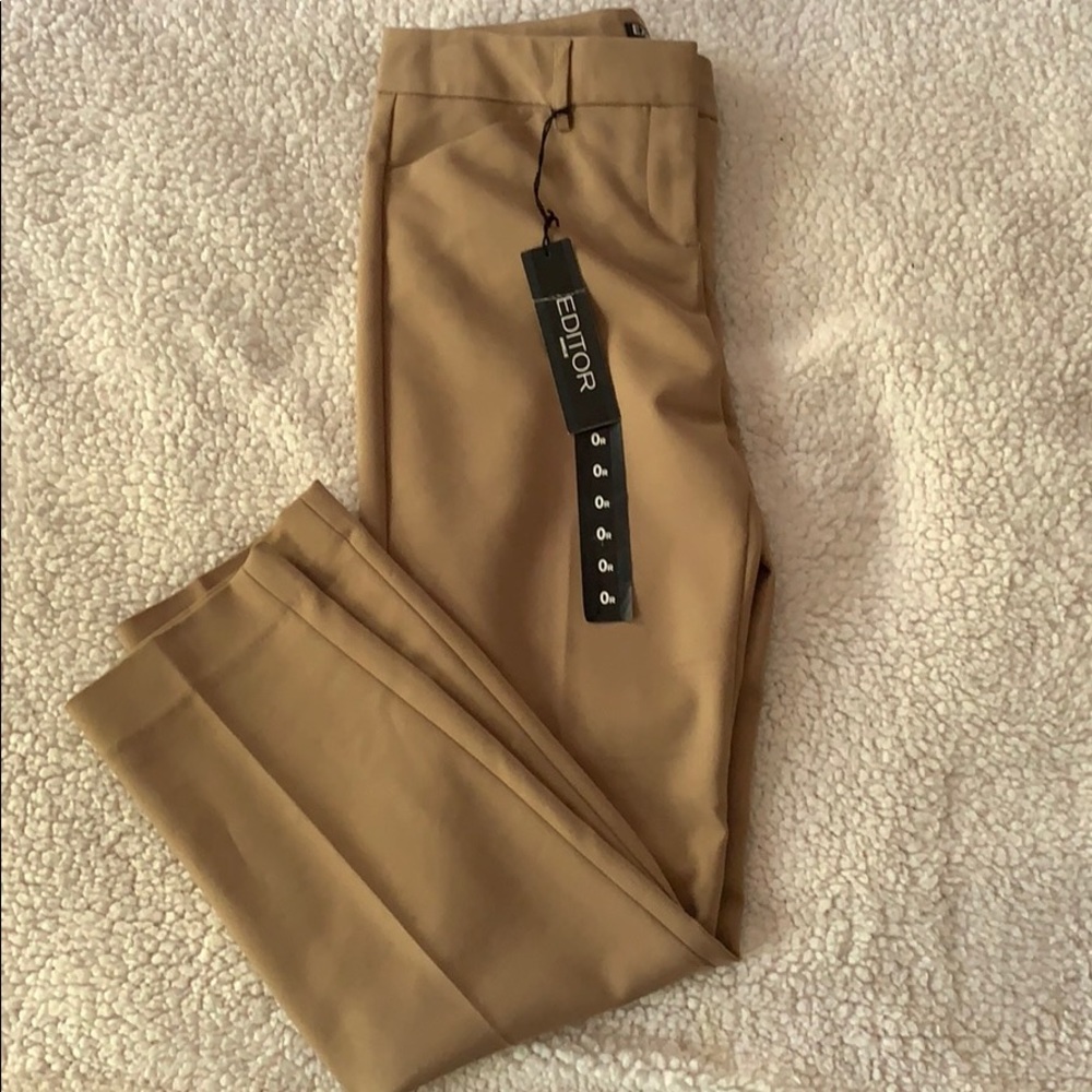 Khaki Express Editor Ankle Pants - 0 regular
